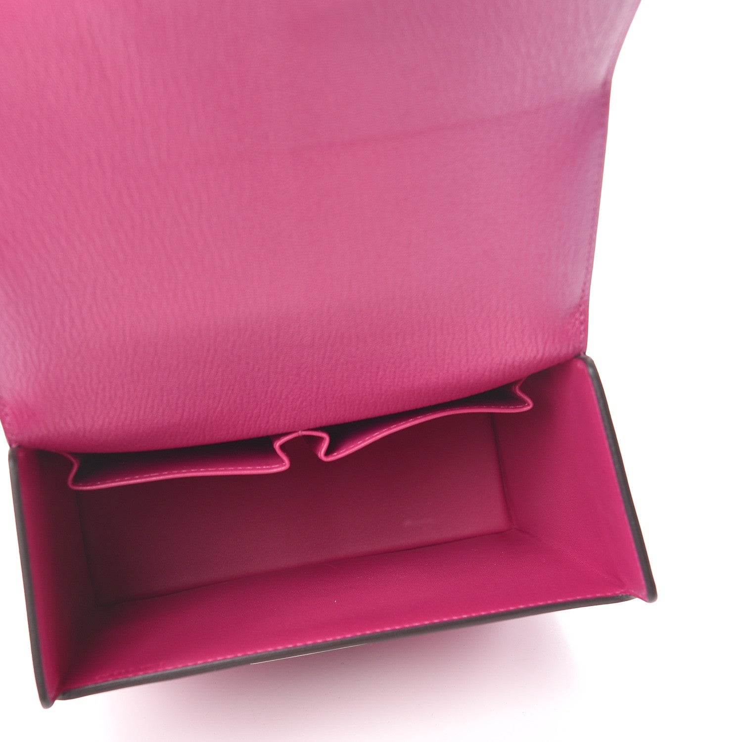 Hermes Chevre Mysore Enamel Cinhetic Boxy Top Handle Bag Rose Pourpre 5 of 13