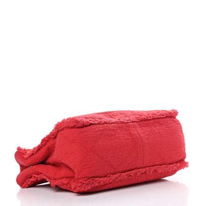 Chanel Canvas Large Double Face Shopping Tote Red 4 of 10