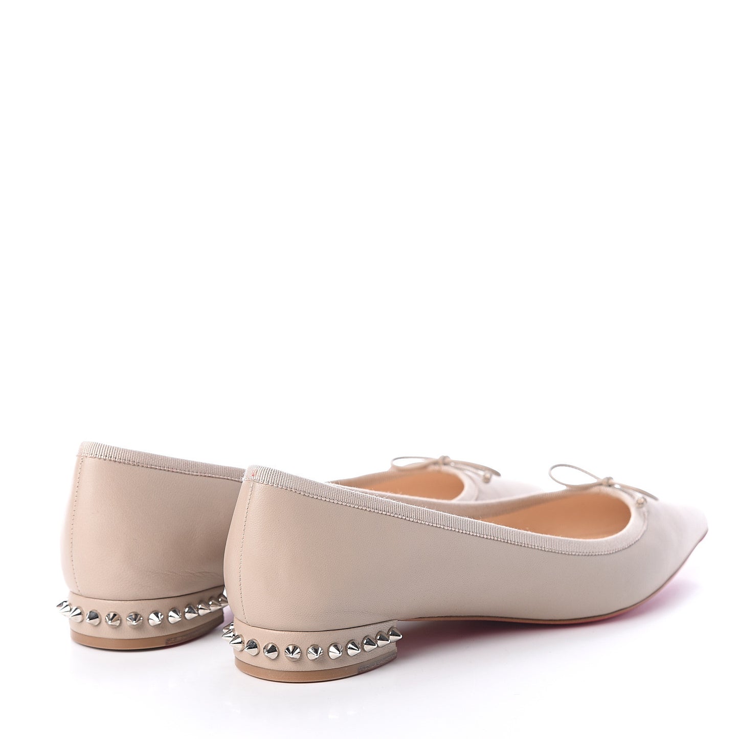 Nappa Spiked Hall Flats 40 Nude