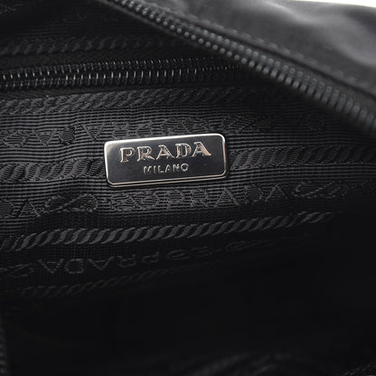 Prada Tessuto Nylon Studded New Vela Hobo Black Fuoco 6 of 9