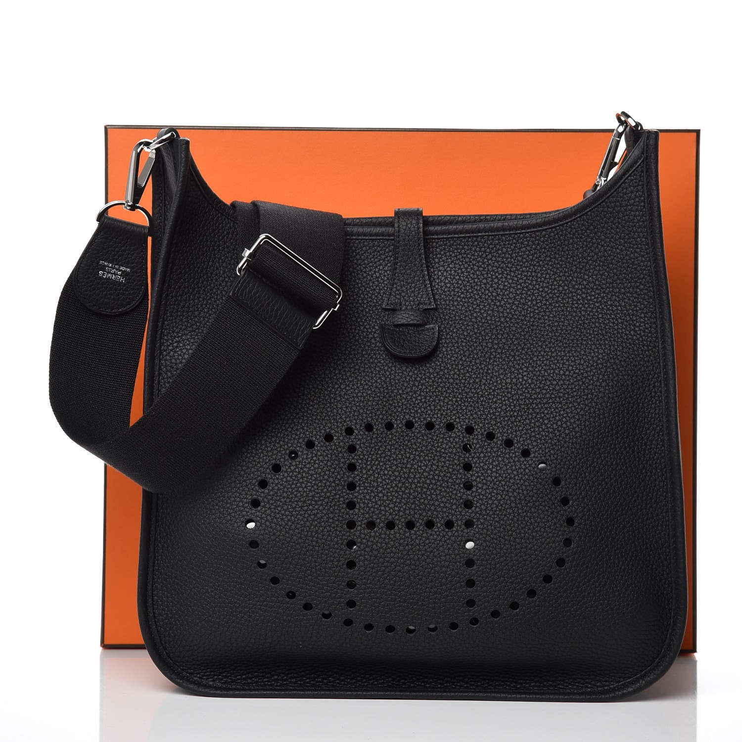 Hermes Taurillon Clemence Evelyne III PM Black 10 of 10