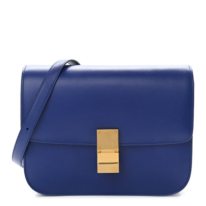 Celine Box Calfskin Medium Classic Box Flap Bag Indigo 1 of 12