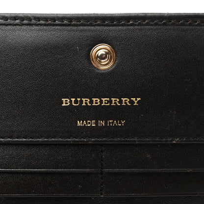 Burberry Haymarket Check Penrose Continental Wallet Chocolate 6 of 7