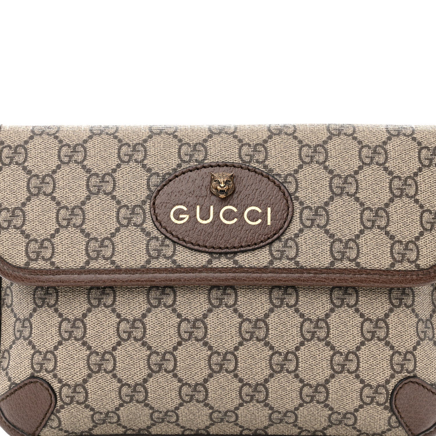 Gucci GG Supreme Monogram Neo Vintage Web Belt Bag Brown 8 of 10