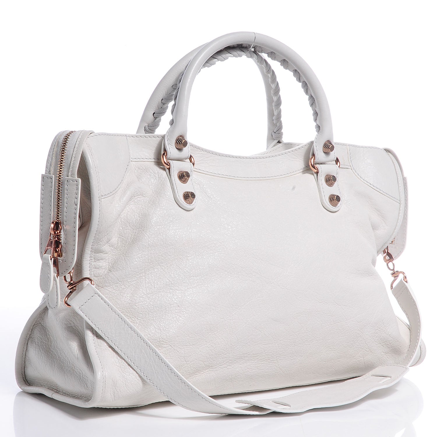 Balenciaga Agneau Giant 12 Rose Gold Hardware City White 3 of 12