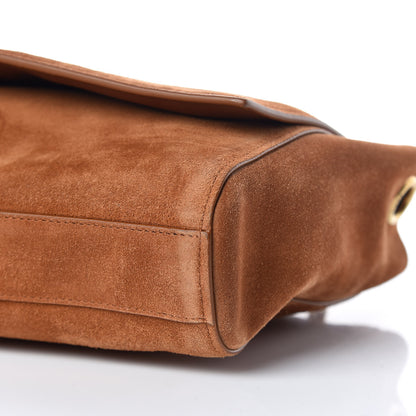 Saint Laurent Smooth Calfskin Suede Medium Reversible Monogram Kate Satchel Light Ochre 11 of 11