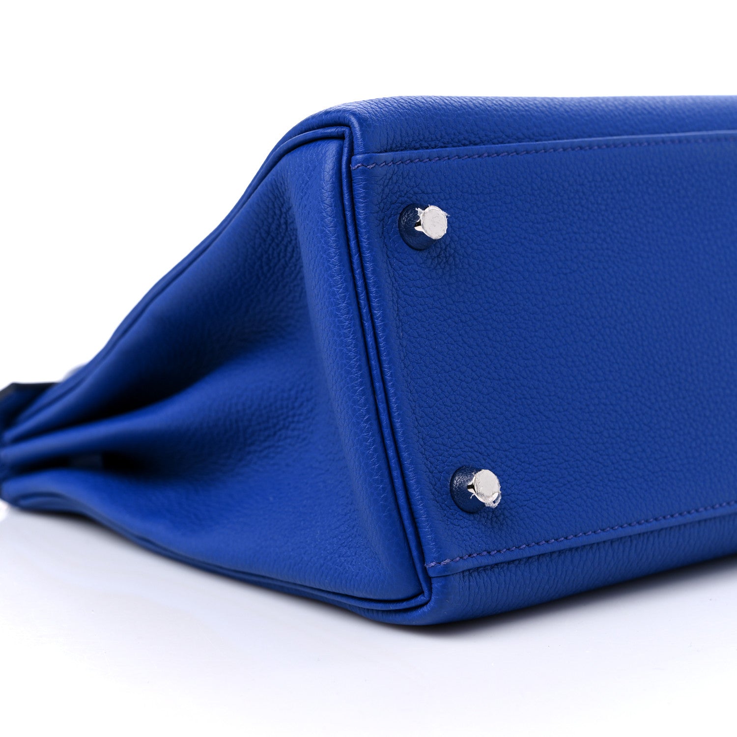 Hermes Togo Kelly Retourne 28 Bleu Royal 8 of 9