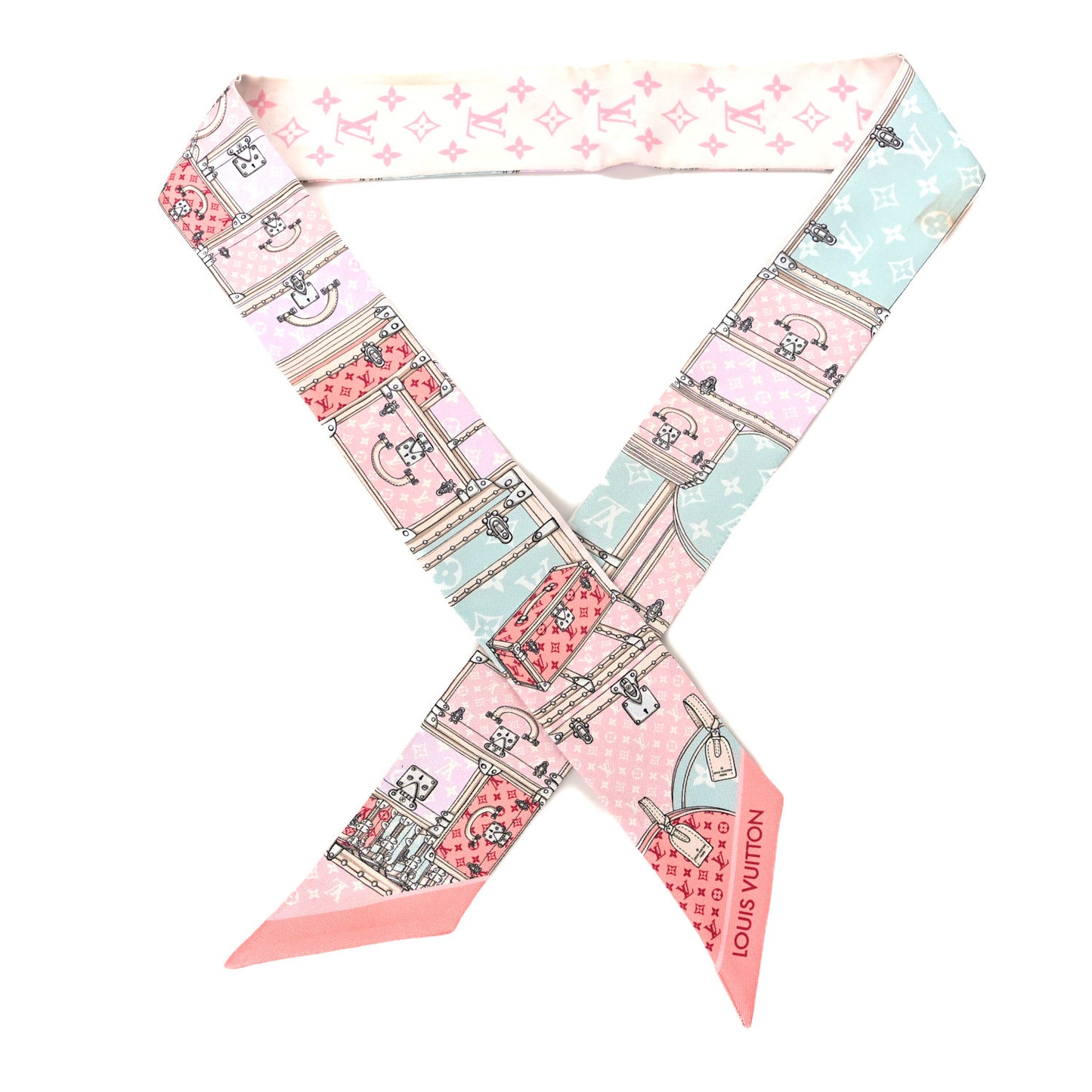 Silk Monogram Let's Go BB Bandeau Pink
