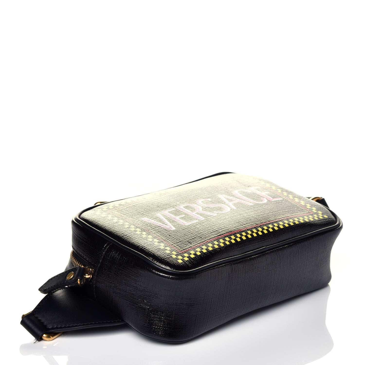 Versace Coated Canvas 90's Logo Belt Bag Black 4 of 9