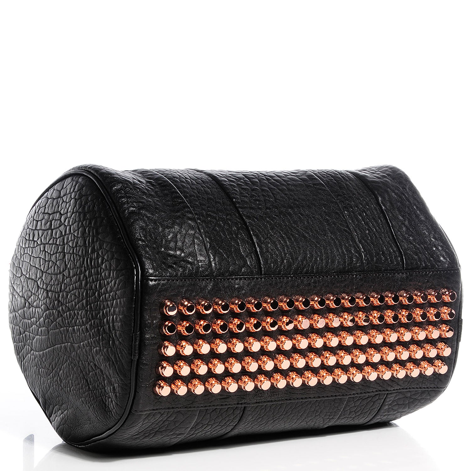 Alexander Wang Pebbled Lambskin Rocco Black with Rose Gold Hardware 4 of 6