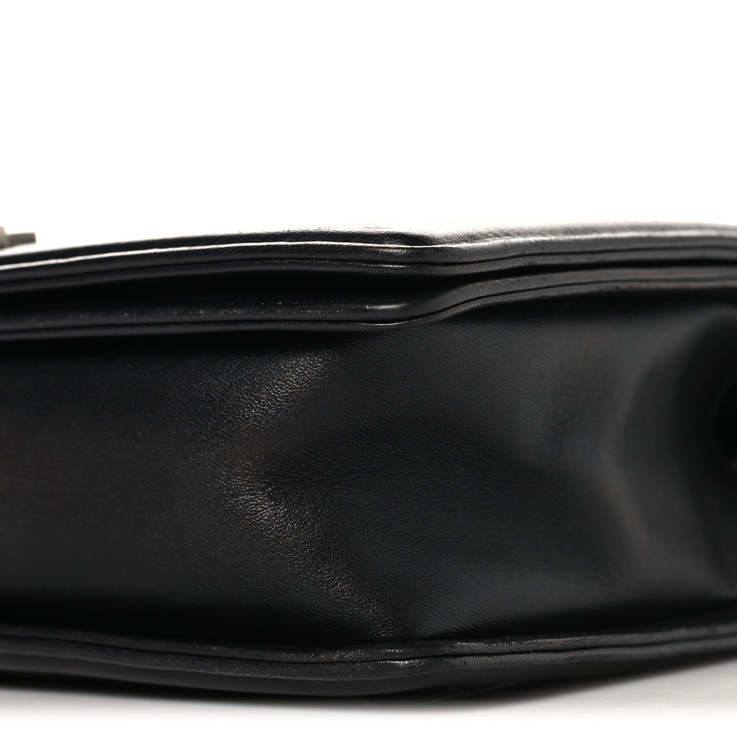 Lambskin Quilted New Medium Boy Flap Black