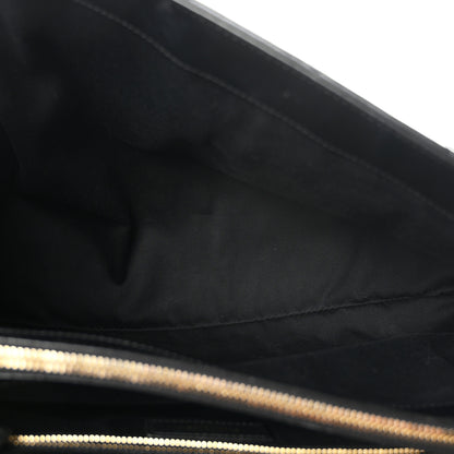 Saint Laurent Calfskin Y Quilted Monogram Large Loulou Chain Satchel Black 5 of 10