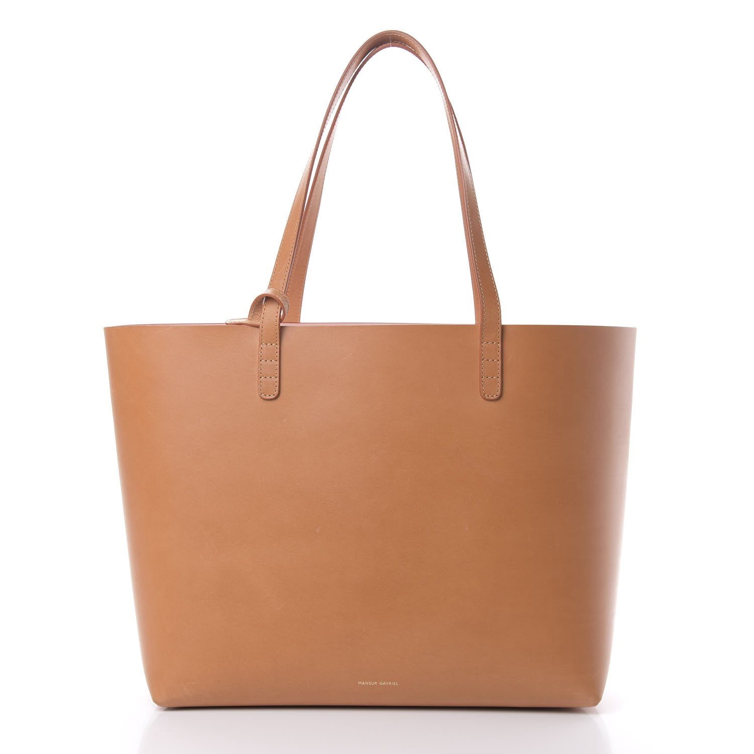 Mansur Gavriel Calfskin Large Shopping Tote Cammello Rosa 3 of 13
