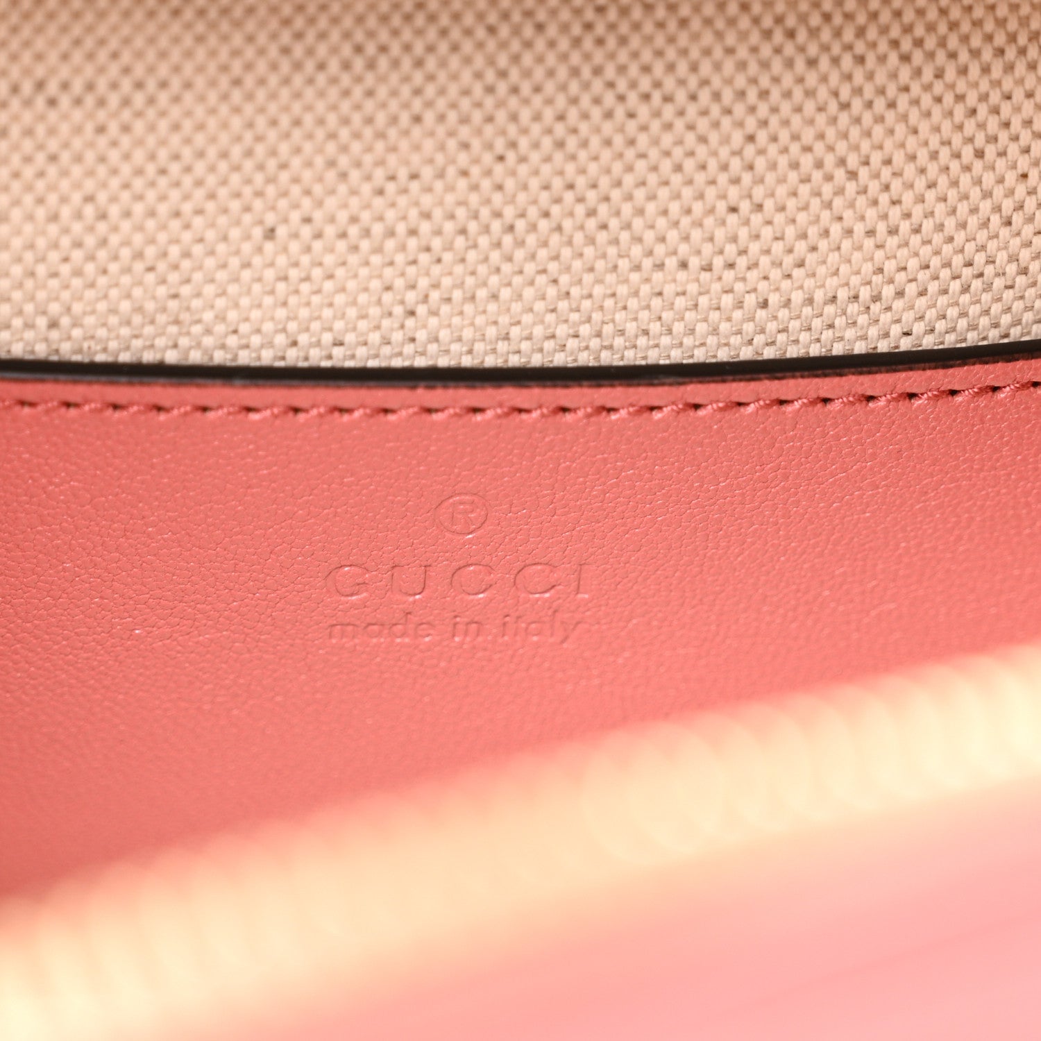 Gucci Sakai Be Green Calfskin Diagonal Stitched Small Blondie Shoulder Bag Pink 6 of 10