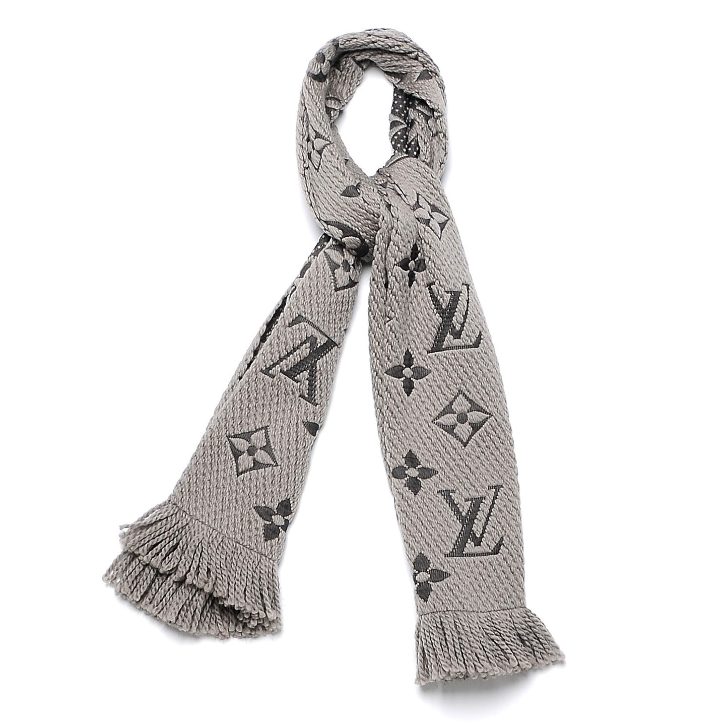 Wool Silk Logomania Scarf Verone