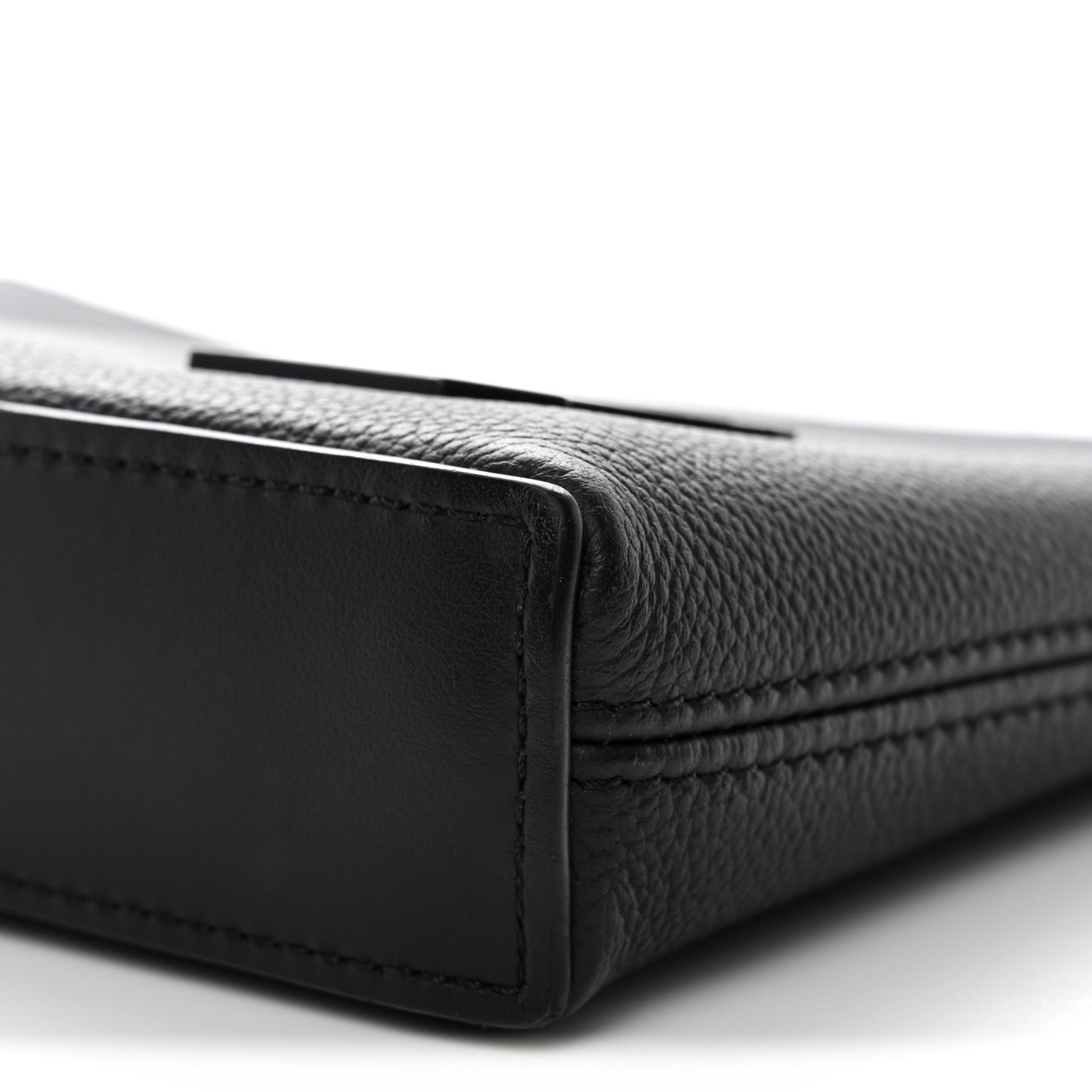 Louis Vuitton Grained Calfskin Aerogram Takeoff Pouch Black 8 of 8