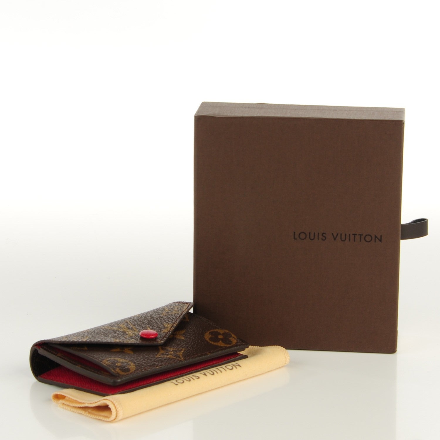 Louis Vuitton Monogram Compact Marie Wallet Rouge 4 of 6