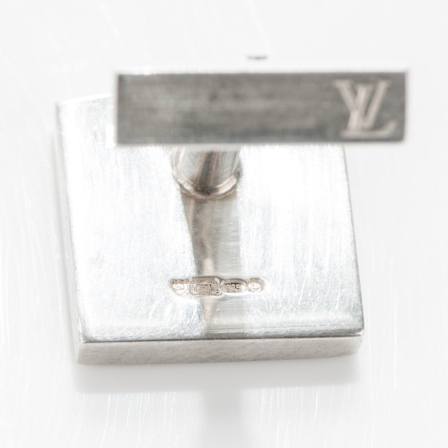 Sterling Silver Damier 4 Cufflinks