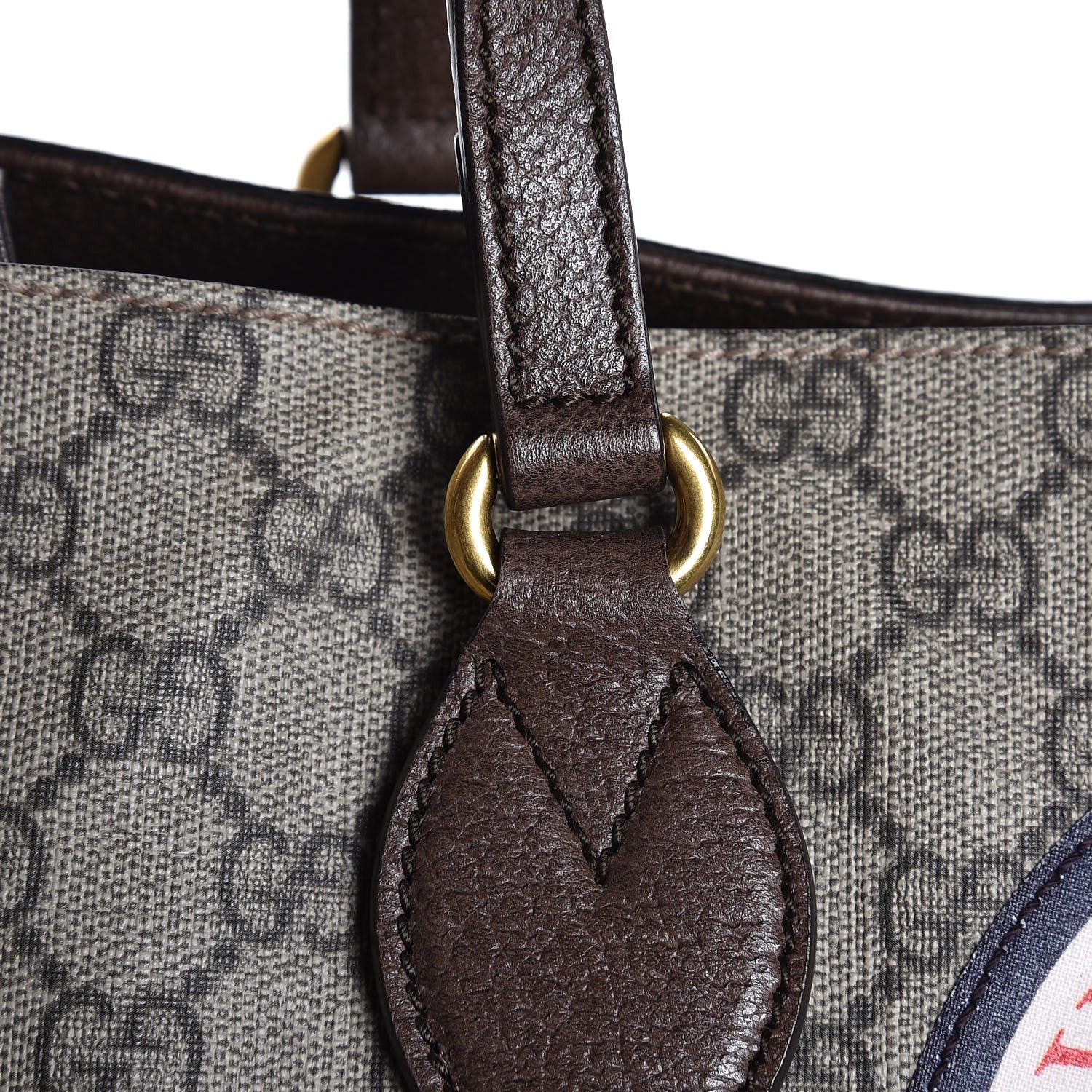Gucci Soft GG Supreme Monogram Courrier Medium Crossbody Tote Beige New Acero 12 of 13