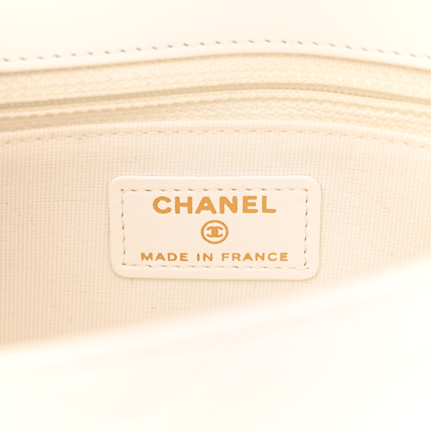 Chanel Lambskin Chevron Stitched Flap White Black 6 of 11