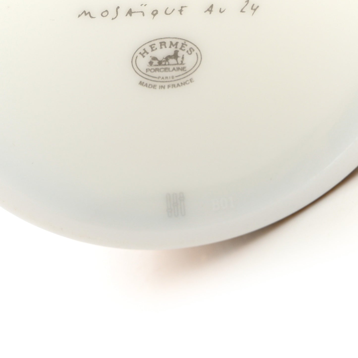 Porcelain Mosaique Au 24 Gold Tea Cup And Saucer Set Of 2