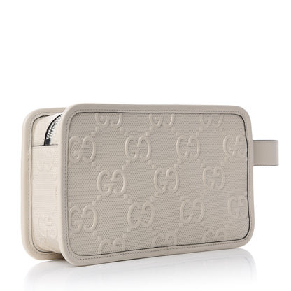 Gucci Calfskin GG Tennis Embossed Cosmetic Case Mystic White 3 of 7