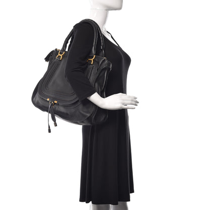 Chloe Calfskin Large Marcie Satchel Black 2 of 10