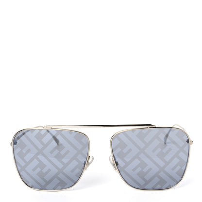 Fendi Metal Aviator Sunglasses FF0406/S Silver 2 of 7