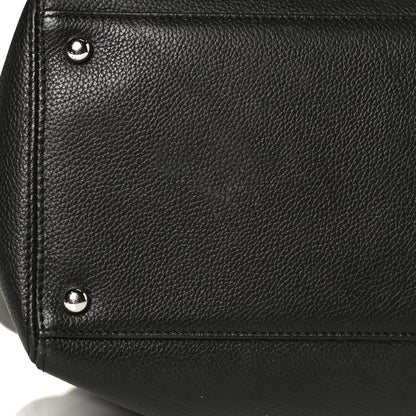 Chanel Calfskin Cerf Executive Shopper Tote Black 10 of 11