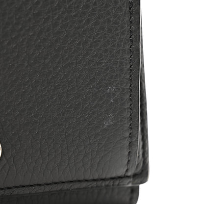 Loewe Grained Calfskin Anagram Trifold Wallet Anthracite Ghost 9 of 10
