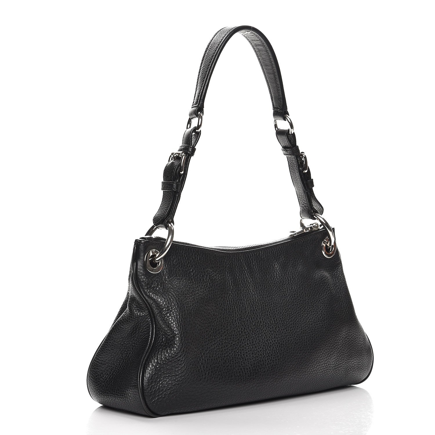 Prada Vitello Phenix Shoulder Bag Nero Black 3 of 8