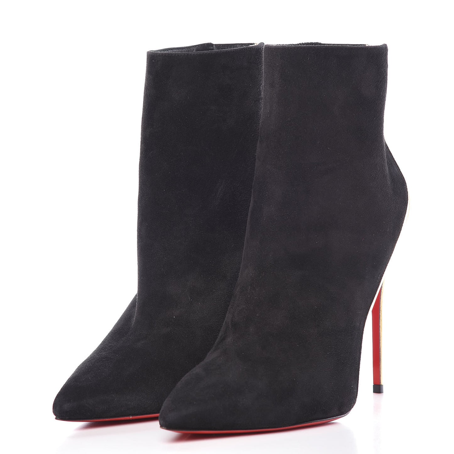 Veau Velours Specchio 100 Delicotte Booties 38 Black Gold