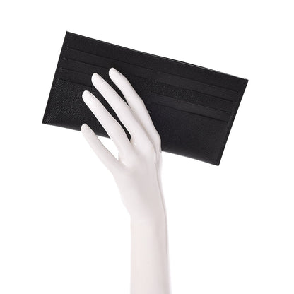 Louis Vuitton Calfskin Felicie Chain Wallet Card Holder Insert Black 2 of 6