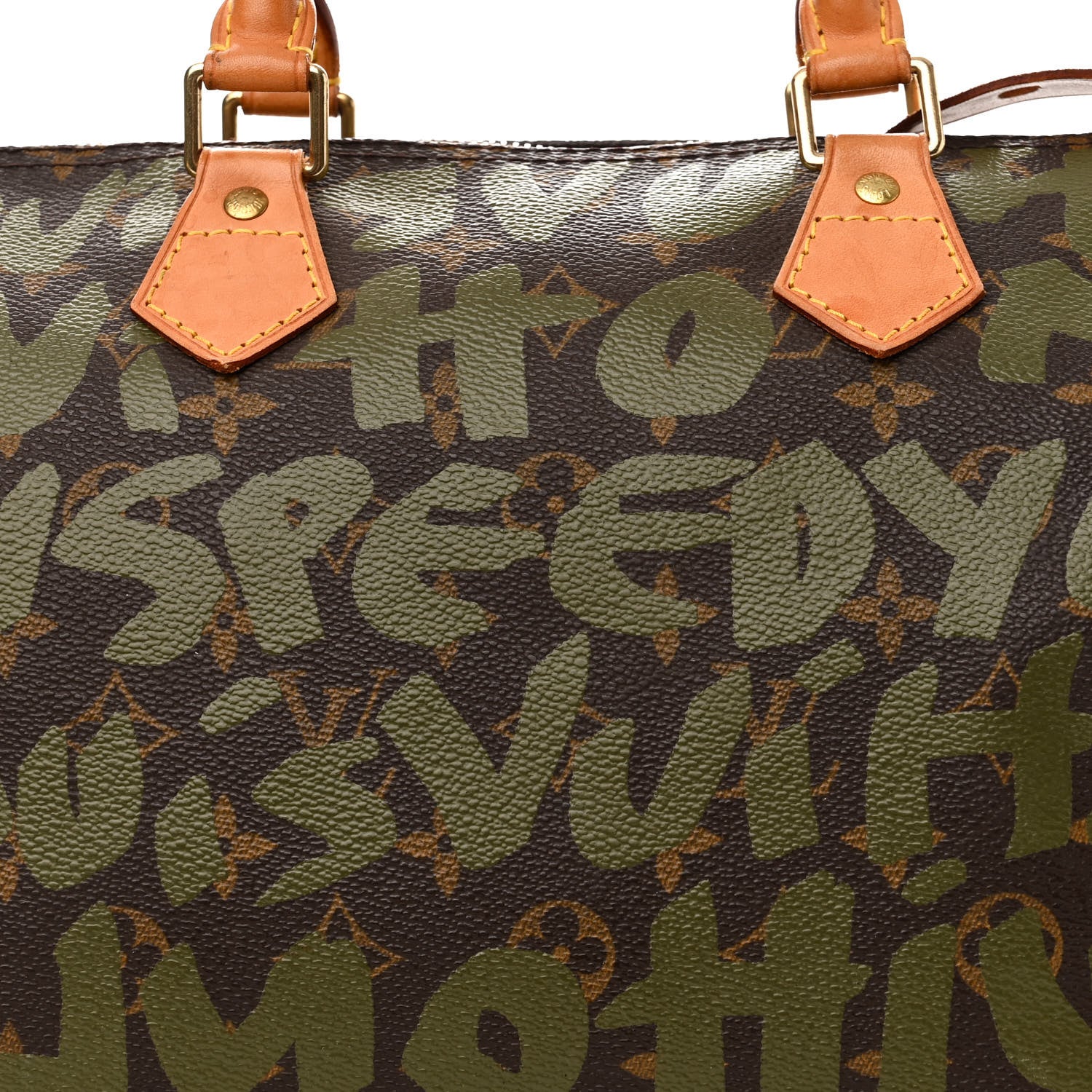 Louis Vuitton Monogram Graffiti Speedy 30 Kaki 8 of 12