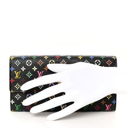 Louis Vuitton Monogram Multicolor Sarah Wallet Black Grenade 2 of 14