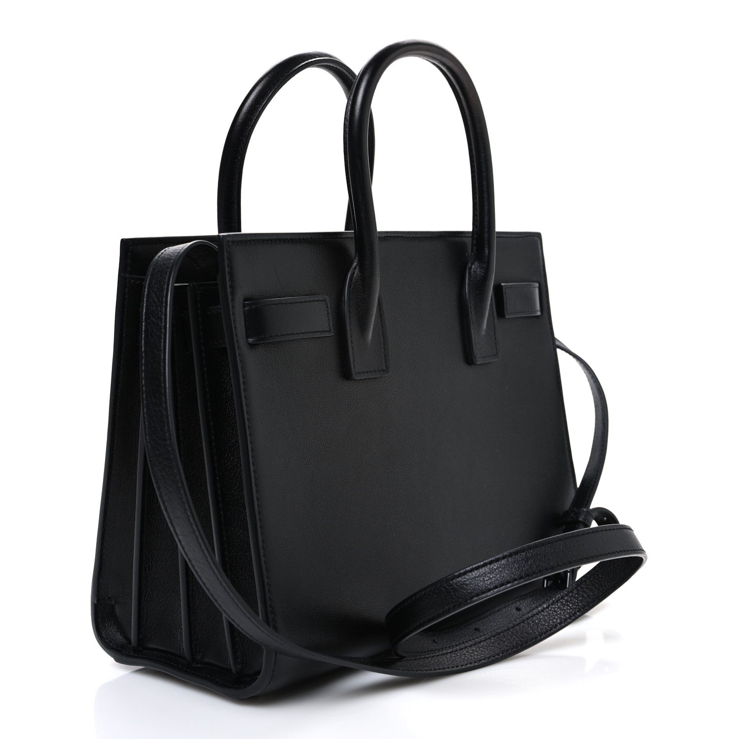 Saint Laurent Calfskin Love Patchwork Baby Sac De Jour Black 3 of 10