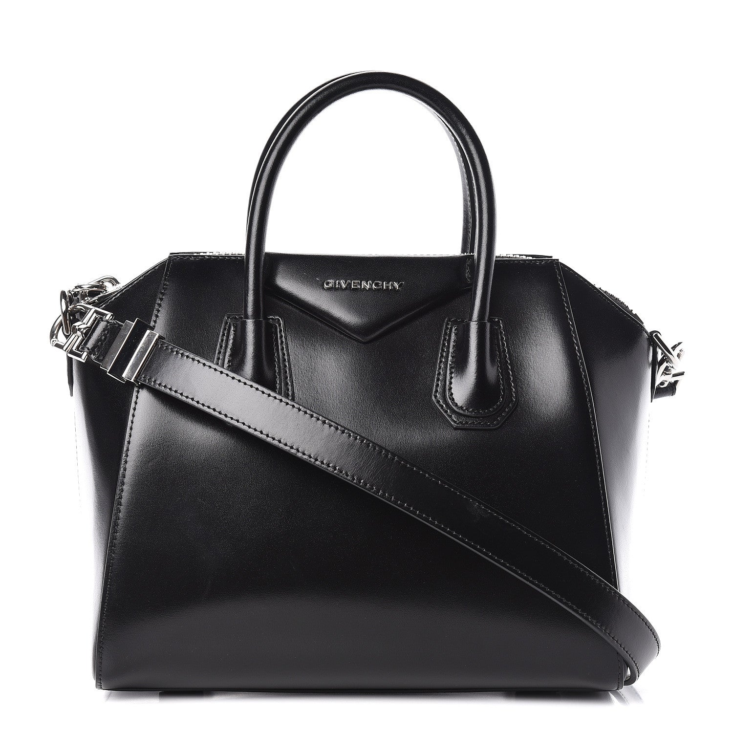 Givenchy Shiny Lord Calfskin Small Antigona Black 1 of 12