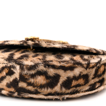 Versace Faux Fur Leopard Virtus Belt Bag Black 10 of 10