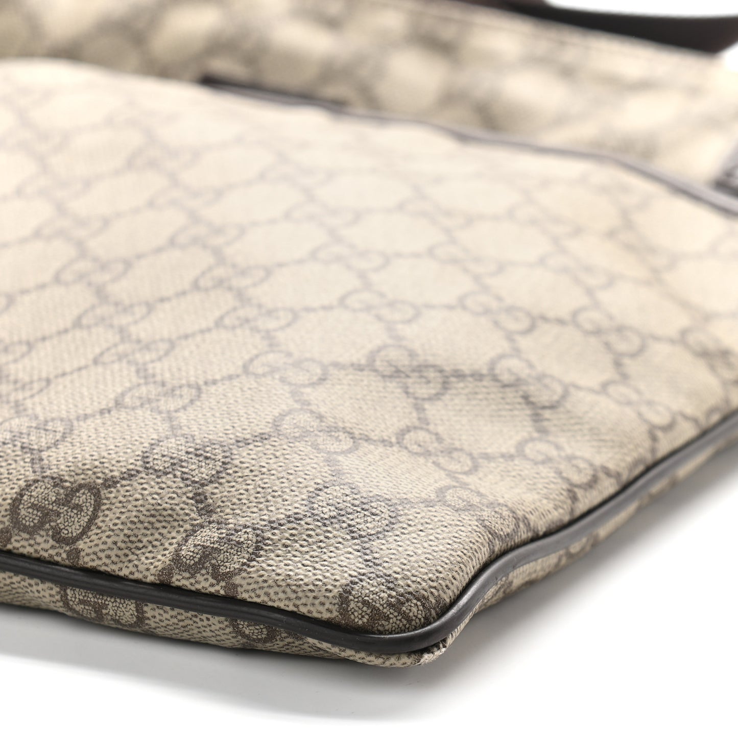 GG Plus Monogram Medium Flat Messenger Bag Dark Brown