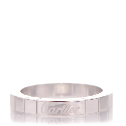 Cartier 18K White Gold Lanieres Ring 52 6 1 of 4
