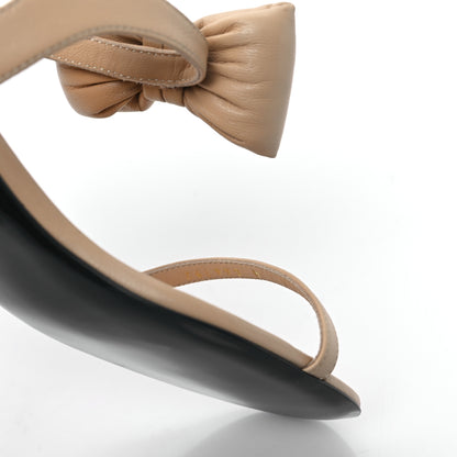 Chanel Lambskin CC Bow 55mm Sandals 41 Beige Black 8 of 8