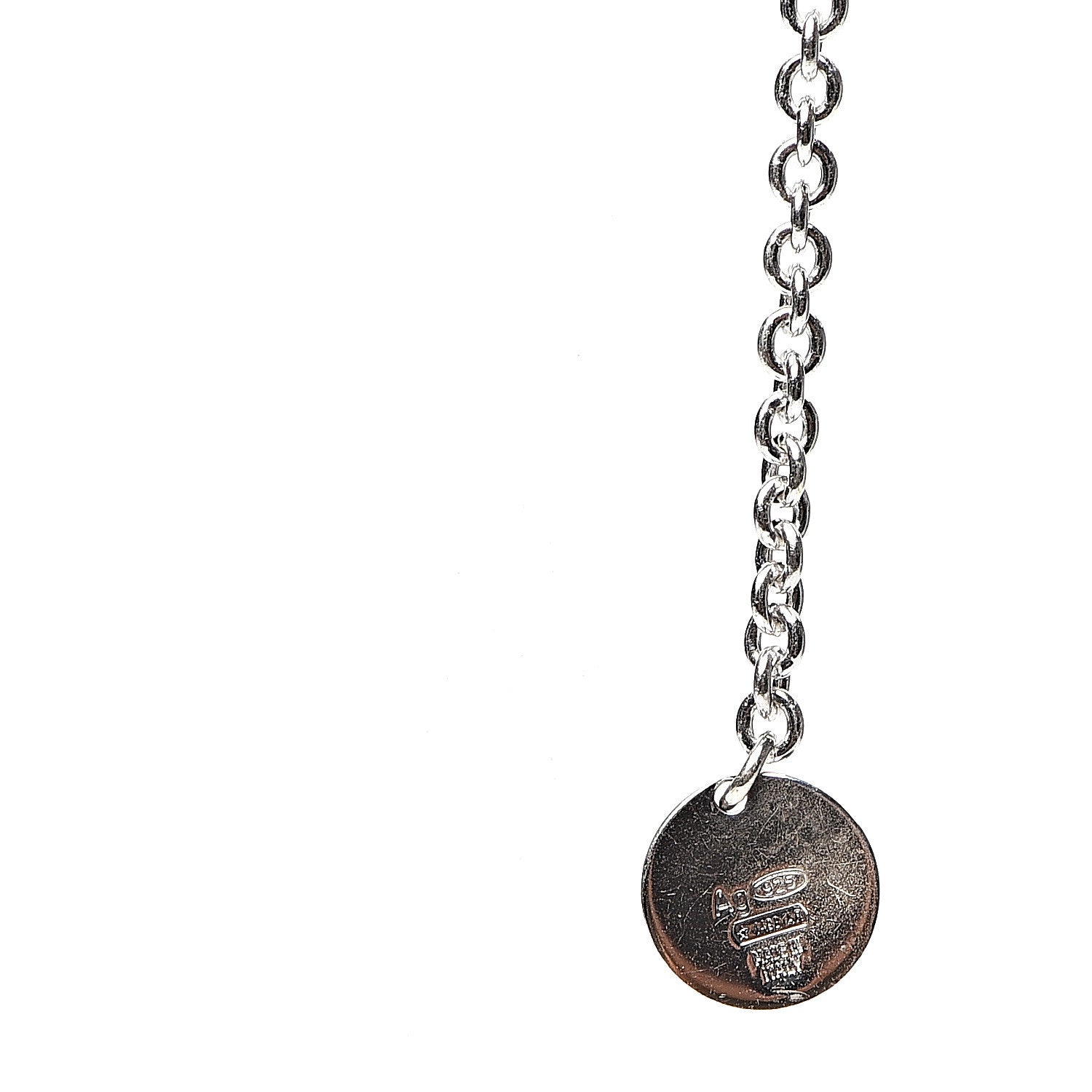 Bulgari Sterling Silver Ceramic Save The Children Pendant Necklace 4 of 4