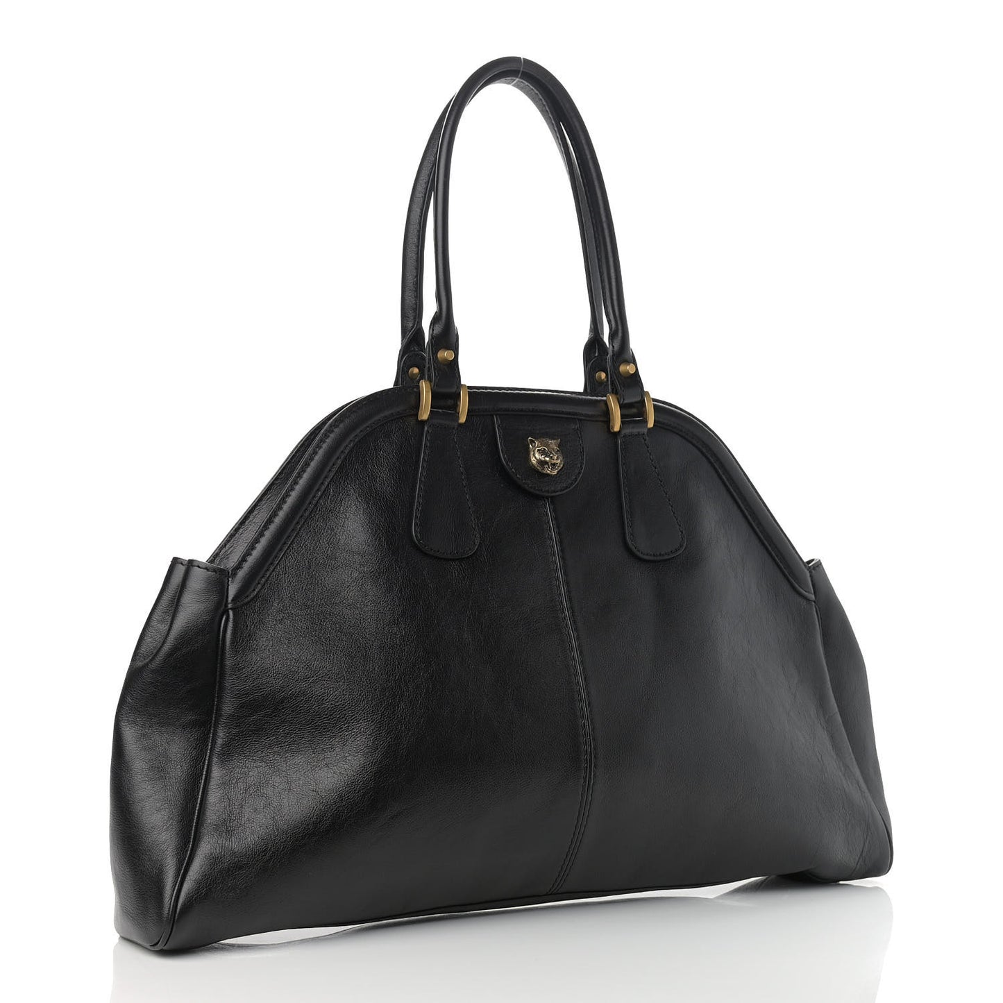 Calfskin Large Re(Belle) Top Handle Bag Black
