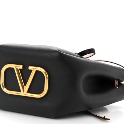 Valentino Garavani Vitello Ayers VLogo Bucket Bag Black 10 of 12