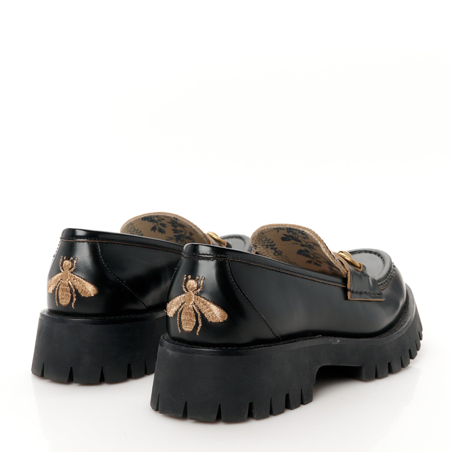Cordovan Lux Womens Harald Horsebit 25mm Platform Loafers 39.5 Black