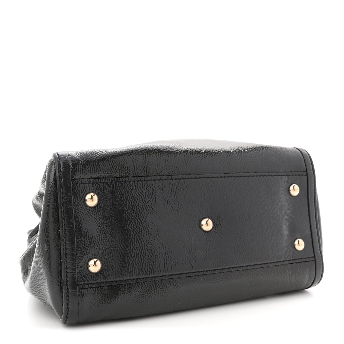 Vernice Naplack Small Soho Shoulder Bag Uniform Blue
