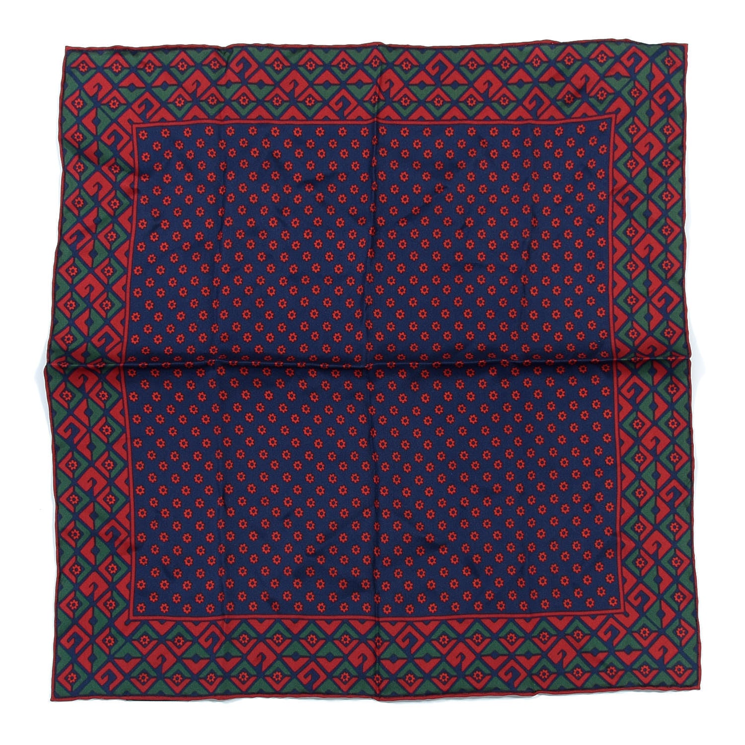 Gucci Silk Planimetric Pocket Square Multicolor 1 of 3