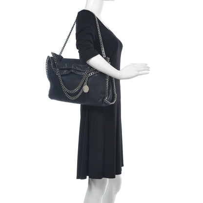 Stella McCartney Shaggy Deer Falabella Fold Over Tote Navy 2 of 9