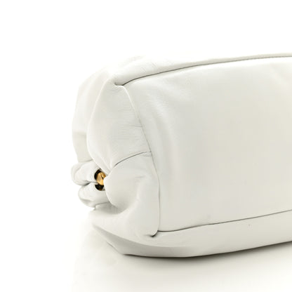 Mansur Gavriel Lambskin Cloud Clutch White 7 of 9