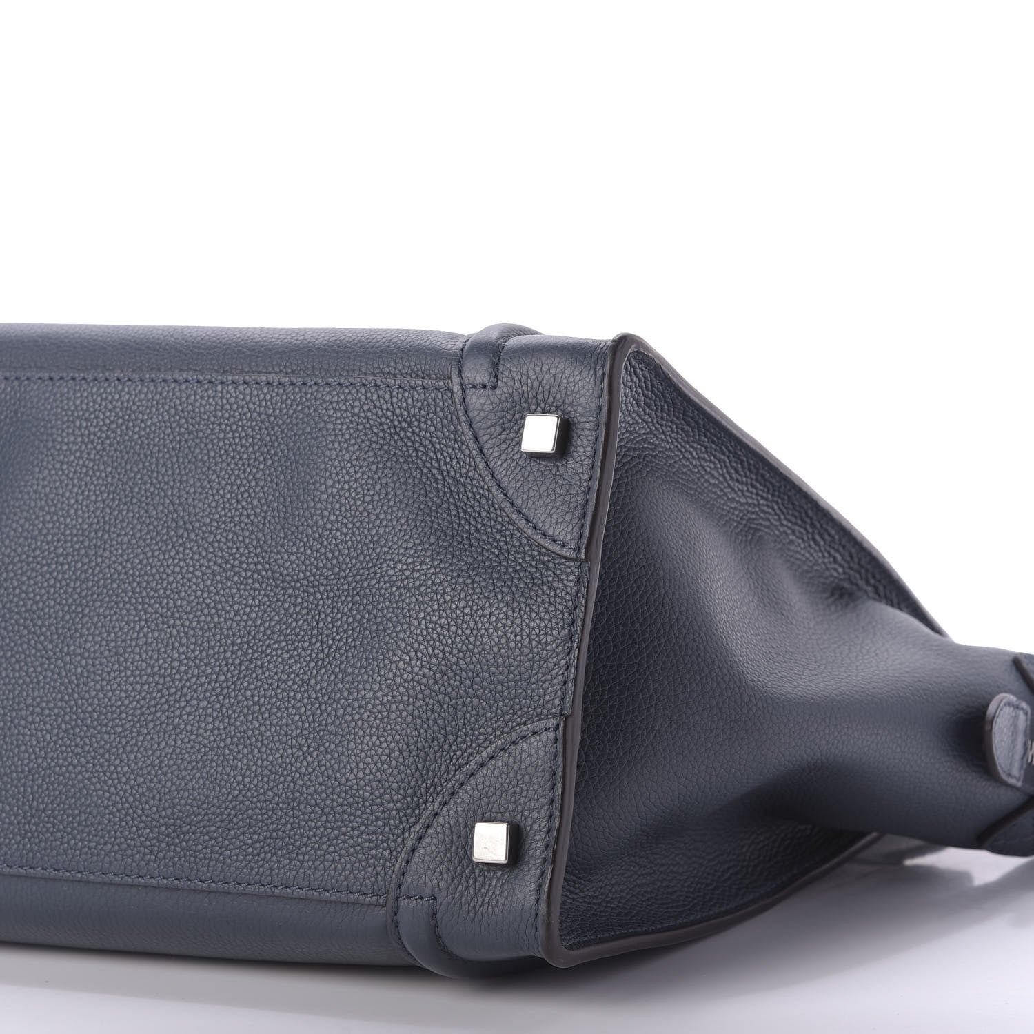 Celine Drummed Calfskin Mini Luggage Orage 7 of 10